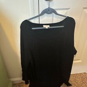 Belle by Kim Gravel Black Tunic Top